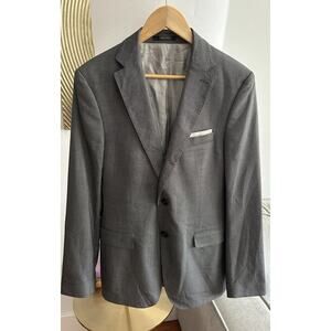 ZARA Man Gray Blazer Men’s 40 2-Button Sports Blazer Party Prom